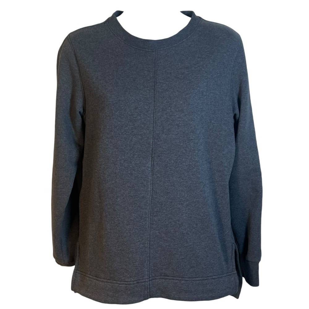 Athleta Retroplush Crewneck Gray Sweatshirt Size XXS